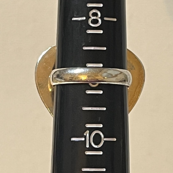 SILVER PLATED STAMPED 925 CARNELIAN GEMSTONE HEART RING SIZE 9 - Picture 7 of 9